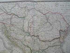 Dacia Pannonia Illyria Roman Provinces Albania 1826 Brue large detailed map