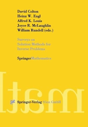 Bild des Verkufers fr Surveys on Solution Methods for Inverse Problems [Paperback ] zum Verkauf von booksXpress