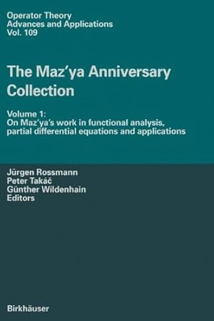 Image du vendeur pour The Maz'ya Anniversary Collection: Volume 1: On Maz'ya's Work In Functional Analysis, Partial Differential Equations And Applications (Operator Theory: Advances And Applications) [Paperback ] mis en vente par booksXpress