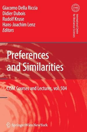 Imagen del vendedor de Preferences and Similarities (CISM International Centre for Mechanical Sciences) [Paperback ] a la venta por booksXpress