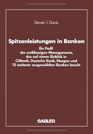 Imagen del vendedor de Spitzenleistungen in Banken (German Edition) by I.Davis, Steven [Paperback ] a la venta por booksXpress