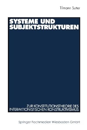 Seller image for Systeme und Subjektstrukturen. (German Edition) by Sutter, Tilmann [Paperback ] for sale by booksXpress