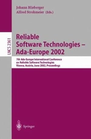 Imagen del vendedor de Reliable Software Technologies - Ada-Europe 2002 by Strohmeier, Alfred, Blieberger, Johann [Paperback ] a la venta por booksXpress