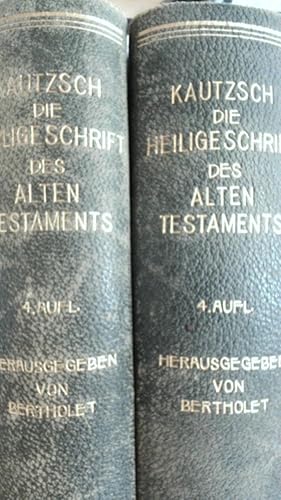 Imagen del vendedor de DIE HEILIGE SCHRIFT DES ALTEN TESTAMENTS. ERSTER UND ZWEITER BAND. a la venta por Buchmerlin