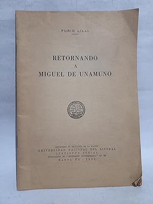 Image du vendeur pour Retornando a Miguel de Unamuno mis en vente par Libros de Ultramar Alicante