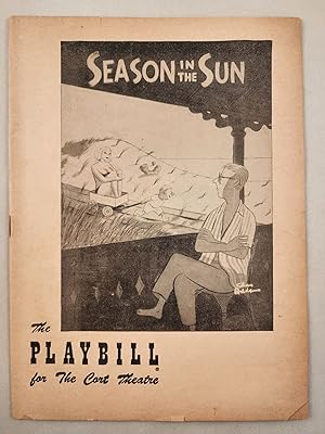 Imagen del vendedor de Season in the Sun The Playbill for the Cort Theatre a la venta por WellRead Books A.B.A.A.