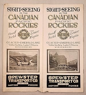 Seller image for Sight-seeing in the Canadian Pacific Rockies : Banff, Field, Lake Louise, Wapta, Glacier for sale by WellRead Books A.B.A.A.