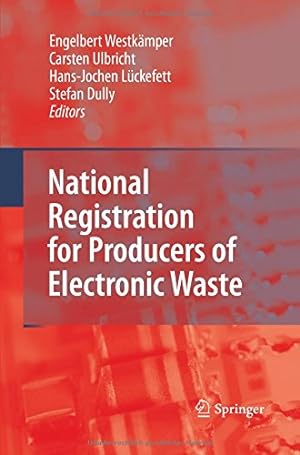 Bild des Verkufers fr National Registration for Producers of Electronic Waste [Paperback ] zum Verkauf von booksXpress