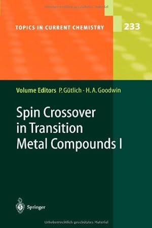 Immagine del venditore per Spin Crossover in Transition Metal Compounds I (Topics in Current Chemistry (233)) by G ¼tlich, Philipp [Paperback ] venduto da booksXpress
