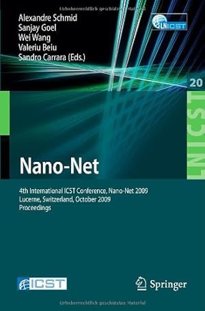 Immagine del venditore per Nano-Net: 4th International ICST Conference, Nano-Net 2009, Lucerne, Switzerland, October 18-20, 2009, Proceedings (Lecture Notes of the Institute . and Telecommunications Engineering) [Paperback ] venduto da booksXpress