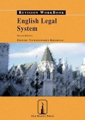 Seller image for English Legal System Revision Workbook (Old Bailey Press Revision Workbook S.) for sale by WeBuyBooks