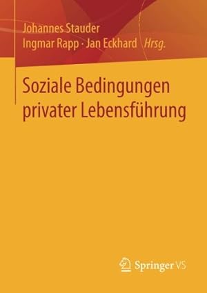 Seller image for Soziale Bedingungen privater Lebensf ¼hrung (German Edition) [Paperback ] for sale by booksXpress