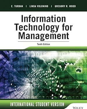Seller image for Information Technology for Management: Advancing Sustainable, Profitable Business Growth for sale by WeBuyBooks
