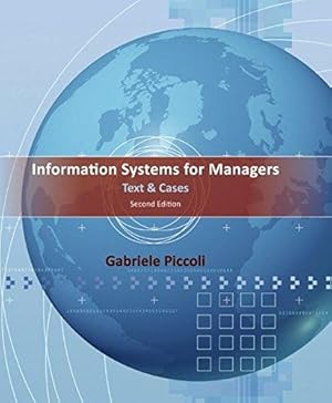 Image du vendeur pour Information Systems for Managers: Text and Cases mis en vente par WeBuyBooks