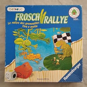 Imagen del vendedor de FROSCH RALLYE - der frhliche Farb-Wettlauf [Kinderspiel]. Achtung: Nicht geeignet fr Kinder unter 3 Jahren. a la venta por KULTur-Antiquariat