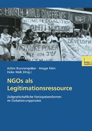 Imagen del vendedor de Ngos als Legitimationsressource (German Edition) by Brunnengr ¤ber, Achim [Paperback ] a la venta por booksXpress