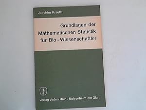 Bild des Verkufers fr Grundlagen der mathematischen Statistik fr Bio-Wissenschaftler zum Verkauf von ANTIQUARIAT FRDEBUCH Inh.Michael Simon