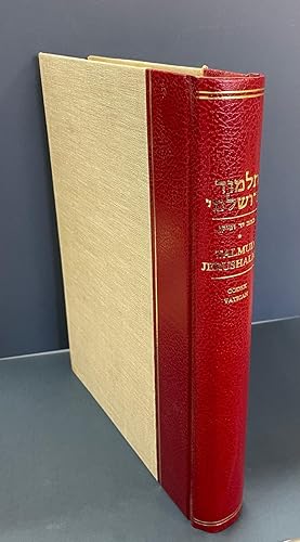 TALMUD YERUSHALMI CODEX VATICAN (VAT. EBR. 133) 123 Photocopies. By Special Permission of the Bib...