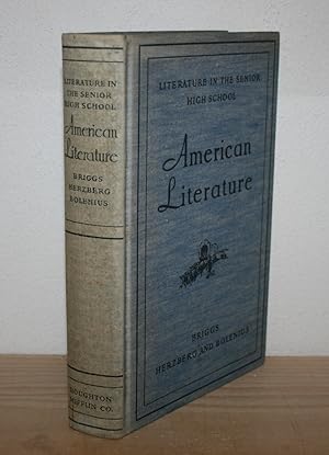 Bild des Verkufers fr American Literature: Literature in the Senior High School. zum Verkauf von Antiquariat Gallenberger