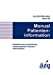 Seller image for Manual Patienteninformation (German Edition) [Soft Cover ] for sale by booksXpress