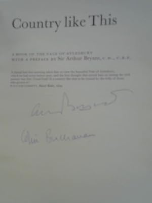Seller image for Country Like This. A Book of the Vale of Aylesbury. for sale by World of Rare Books