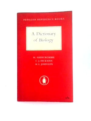 Image du vendeur pour A Dictionary of Biology mis en vente par World of Rare Books