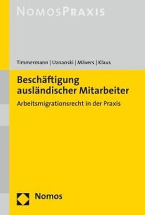 Seller image for Beschftigung auslndischer Mitarbeiter for sale by unifachbuch e.K.