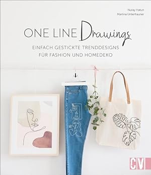 One Line Drawings Einfach gestickte Trenddesigns für Fashion und Homedeko