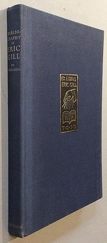 Image du vendeur pour Bibliography of Eric Gill mis en vente par Elder Books