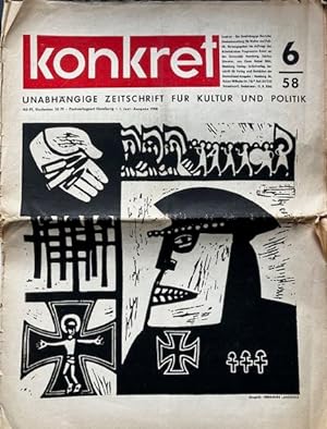 konkret- unabhängige Zeitschrift für Kultur und Politik, 6/58