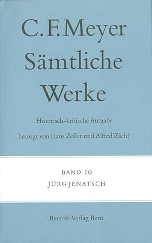 Seller image for Jrg Jenatsch: Eine Bndnergeschichte (Smtliche Werke. Historisch-kritische Ausgabe) for sale by Che & Chandler Versandbuchhandlung