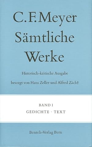 Seller image for Gedichte: Text (Smtliche Werke. Historisch-kritische Ausgabe) for sale by Che & Chandler Versandbuchhandlung