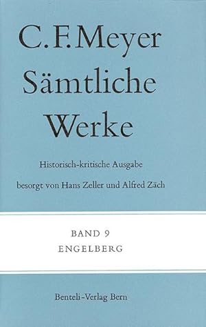 Seller image for Engelberg: Eine Dichtung (Smtliche Werke. Historisch-kritische Ausgabe) for sale by Che & Chandler Versandbuchhandlung