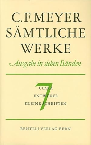 Seller image for Clara, Entwrfe, Kleine Schriften (Smtliche Werke. Ausgabe in sieben Bnden / Leseausgabe) for sale by Che & Chandler Versandbuchhandlung