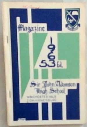 Bild des Verkufers fr Sir John Adamson High School Magazine, 1963 zum Verkauf von Chapter 1