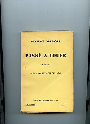 Imagen del vendedor de PASS A LOUER. Roman . ( Prix Northcliffe 1934 ) a la venta por Librairie CLERC