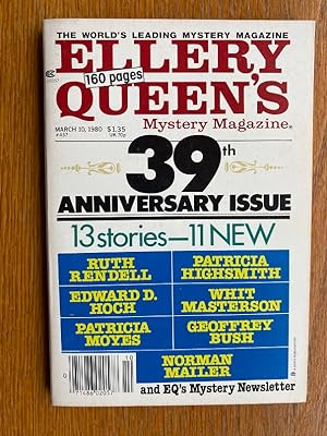 Image du vendeur pour Ellery Queen's Mystery Magazine March 1980 mis en vente par Scene of the Crime, ABAC, IOBA