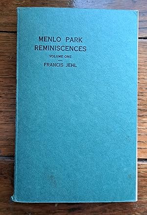 Imagen del vendedor de Menlo Park Reminiscences Vol. One a la venta por Grandma Betty's Books