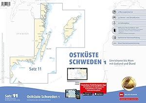 Immagine del venditore per Sportbootkarten Satz 11: Ostkste Schweden 1 (Ausgabe 2023/2024) venduto da moluna