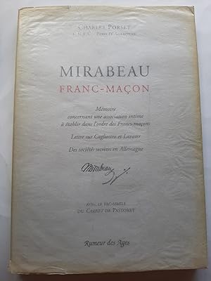Imagen del vendedor de MIRABEAU FRANC-MAON a la venta por Buenos Aires Libros