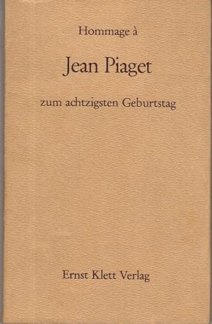 Bild des Verkufers fr Hommage  Jean Piaget zum achtzigsten Geburtstag. zum Verkauf von Rdner Versandantiquariat