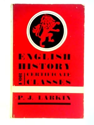 Seller image for English History for Certificate Classes: 1789-1939 for sale by World of Rare Books