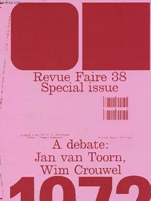 Seller image for Revue Faire n38 Avril 2022 - Special issue - A debate : Jan van Toorn, Wim Crouwel for sale by Le-Livre