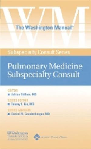 Seller image for The Washington Manual Pulmonary Medicine Subspecialty Consult (The Washington Manual Subspecialty Consult Series) for sale by WeBuyBooks