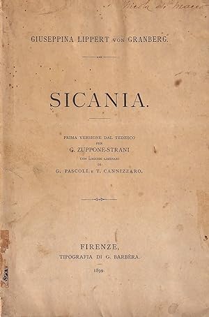 Sicania. Pagine di rimembranze - Con liriche liminari di G. Pascoli e T. Cannizzaro