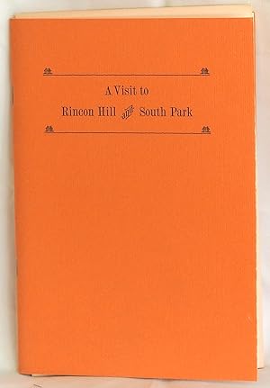 Seller image for A Visit to Rincon Hill and South Park for sale by Argyl Houser, Bookseller