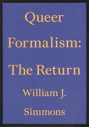 Bild des Verkufers fr Queer Formalism: The Return. zum Verkauf von Versandantiquariat Markus Schlereth