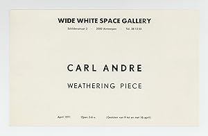 Carl Andre: Weathering Piece ([22 April-6 May] 1971)