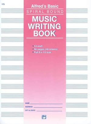 Immagine del venditore per Alfred's Basic Music Writing Book 12-Staff venduto da GreatBookPrices