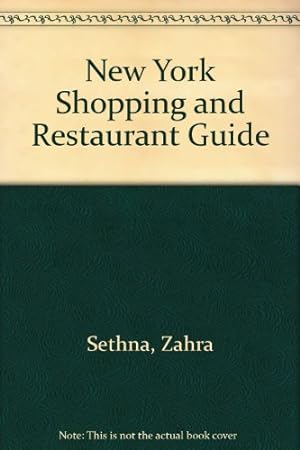 Seller image for New York Shopping and Restaurant Guide for sale by WeBuyBooks